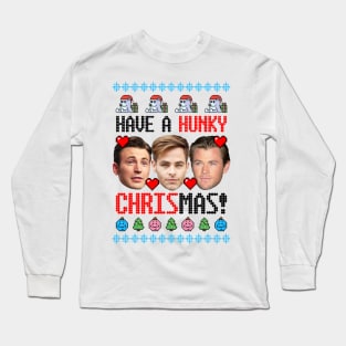 Have a Holly, Hunky Christmas! Oops--CHRISmas. Long Sleeve T-Shirt